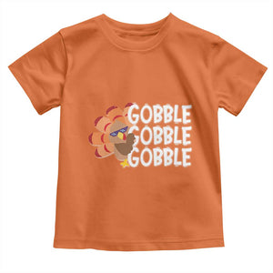 Thanksgiving Gobble Baby Shirt Turkey Day Thanksgiving Family TS10 Orange Print Your Wear