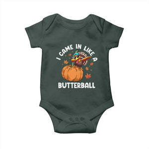 Funny Thanksgiving Turkey Baby Onesie Came In Like A Butterball TS10 Print Your Wear