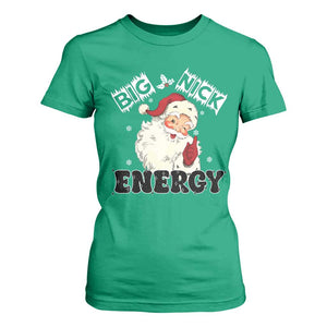 Christmas Santa T Shirt For Women Big Nick Energy Vintage Holiday TS10 Irish Green Print Your Wear