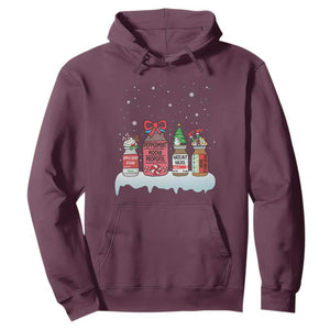 Nurse Christmas Hoodie Funny Nursing Nurse RN LPN NP Doctor Nicu TS10 Maroon Print Your Wear