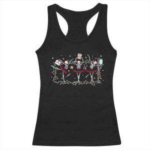 Skeleton Nurse Christmas Racerback Tank Top Ballerinas Ballet Dance Xmas Lights TS10 Black Print Your Wear