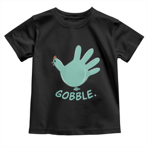 Thanksgiving Nurse Turkey Baby Shirt Turkey Glove Cute Thanksgiving Thankful Nurse Medical Assistant TS10 Black Print Your Wear