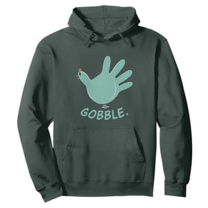 Thanksgiving Nurse Turkey Hoodie Turkey Glove Cute Thanksgiving Thankful Nurse Medical Assistant TS10 Dark Forest Green Print Your Wear