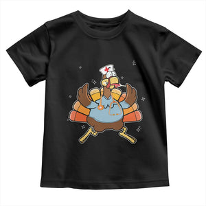 Thanksgiving Nurse Turkey Baby Shirt Funny Nursing Student Gift Thankful Nurse Medical Assistant TS10 Black Print Your Wear