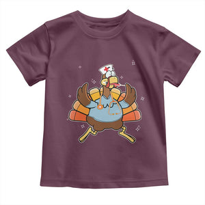 Thanksgiving Nurse Turkey Baby Shirt Funny Nursing Student Gift Thankful Nurse Medical Assistant TS10 Maroon Print Your Wear