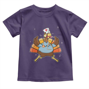 Thanksgiving Nurse Turkey Baby Shirt Funny Nursing Student Gift Thankful Nurse Medical Assistant TS10 Purple Print Your Wear