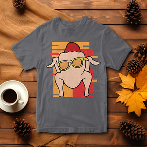 Turkey Thanksgiving T Shirt Funny Fall TS10 Charcoal Print Your Wear