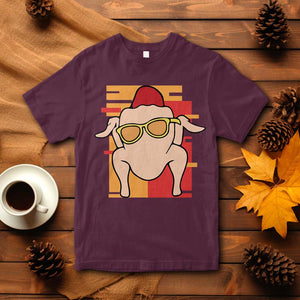 Turkey Thanksgiving T Shirt Funny Fall TS10 Maroon Print Your Wear