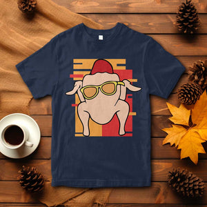Turkey Thanksgiving T Shirt Funny Fall TS10 Navy Print Your Wear