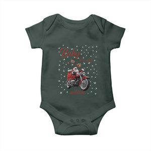 Funny Christmas Motorcycle Santa Baby Onesie Xmas Motorbike Biker Gift TS10 Print Your Wear