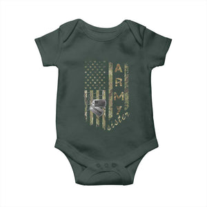 Personalized Vintage U.S. Army Sister Baby Onesie Custom Name Tag Proud Military Family Member Soldier Graduation TS10 Print Your Wear