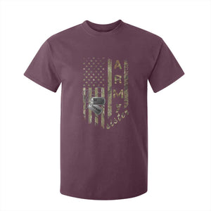 Personalized Vintage U.S. Army Sister T Shirt For Kid Custom Name Tag Proud Military Family Member Soldier Graduation TS10 Maroon Print Your Wear