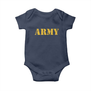 Army Baby Onesie Military Training PT Exercise Workout Gear Veterans Service TS10 Navy Print Your Wear