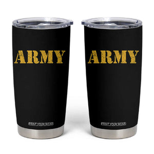 Army Tumbler Cup Military Training PT Exercise Workout Gear Veterans Service TS10 Black Print Your Wear