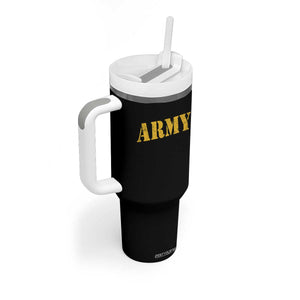 Army Tumbler With Handle Military Training PT Exercise Workout Gear Veterans Service TS10 Print Your Wear