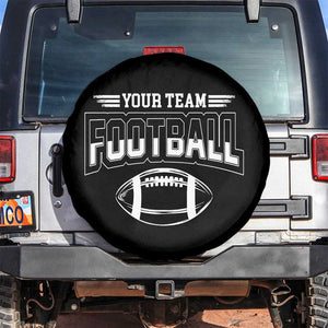Custom Football Team Name Spare Tire Cover Personalized Game Day Mom High School Cheer Mom TS10 No hole Black Print Your Wear
