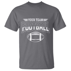 Custom Football Team Name T Shirt Personalized Game Day Mom High School Cheer Mom TS10 Charcoal Print Your Wear