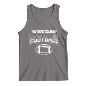 Custom Football Team Name Tank Top Personalized Game Day Mom High School Cheer Mom TS10 Deep Heather Print Your Wear