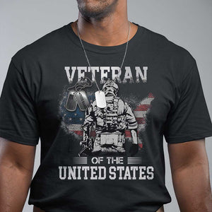 Personalized Veteran Flag T Shirt Custom Name Tag U.S. Army TS10 Black Print Your Wear