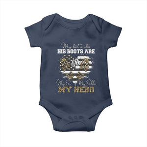 Personalized Army Mom Baby Onesie Custom Name Proud Military Family US Flag TS10 Navy Print Your Wear