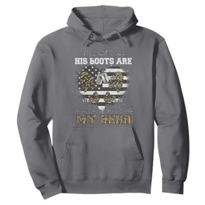 Personalized Army Mom Hoodie Custom Name Proud Military Family US Flag TS10 Charcoal Print Your Wear