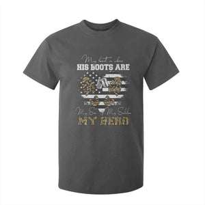 Personalized Army Mom T Shirt For Kid Custom Name Proud Military Family US Flag TS10 Dark Heather Print Your Wear