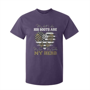 Personalized Army Mom T Shirt For Kid Custom Name Proud Military Family US Flag TS10 Purple Print Your Wear