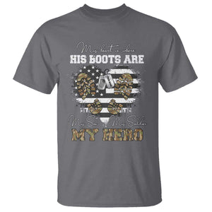 Personalized Army Mom T Shirt Custom Name Proud Military Family US Flag TS10 Charcoal Print Your Wear