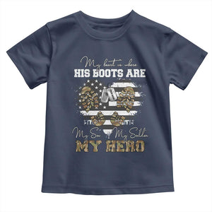 Personalized Army Mom Toddler T Shirt Custom Name Proud Military Family US Flag TS10 Navy Print Your Wear