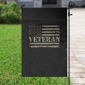 Veteran Garden Flag Retro Patriotic Army Camouflage US Flag TS10 Print Your Wear