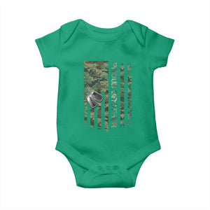 Personalized Proud Army Brother Baby Onesie Custom Name Dog Tag Camo American Flag Gift TS10 Irish Green Print Your Wear