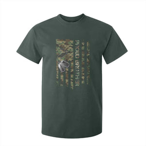 Personalized Proud Army Brother T Shirt For Kid Custom Name Dog Tag Camo American Flag Gift TS10 Dark Forest Green Print Your Wear
