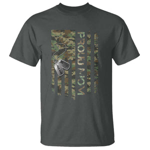 Personalized Proud Army Mom T Shirt Custom Name Dog Tag Camo American Flag Gift TS10 Dark Heather Print Your Wear