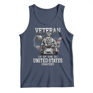 Personalized Veteran Flag Tank Top Custom Name U.S. Army TS10 Navy Print Your Wear