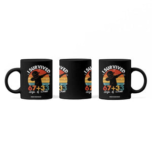 I Survived 67 33 Days Of School Coffee Mug Funny Six Seven Meme Math Teacher Kids 100th Day TS10 Print Your Wear