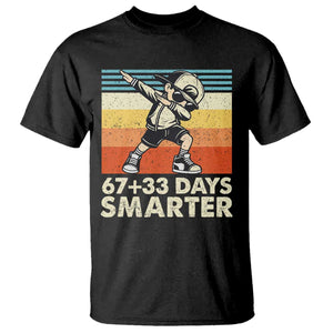 100 Days Smarter T Shirt Funny 67 33 Six Seven Math Teacher Kids 100th Day TS10 Black Print Your Wear