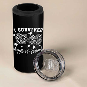 I Survived 67 33 100 Days of School 4 in 1 Can Cooler Tumbler Funny 100th Day of School One Hundred Days TS10 Print Your Wear