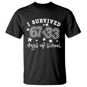 I Survived 67 33 100 Days of School T Shirt Funny 100th Day of School One Hundred Days TS10 Black Print Your Wear