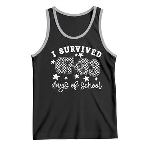 I Survived 67 33 100 Days of School Tank Top Funny 100th Day of School One Hundred Days TS10 Black Athletic Heather Print Your Wear