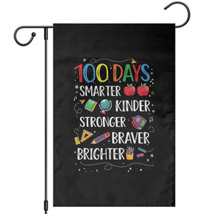 Happy 100 Days of School Garden Flag 100th Day Kids Boys Girls Teachers Pupils TS10 Black Print Your Wear