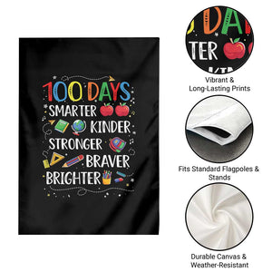 Happy 100 Days of School Garden Flag 100th Day Kids Boys Girls Teachers Pupils TS10 Print Your Wear