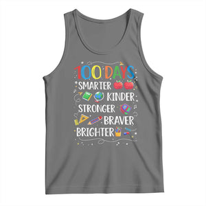 Happy 100 Days of School Tank Top 100th Day Kids Boys Girls Teachers Pupils TS10 Black Heather Print Your Wear