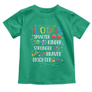 Happy 100 Days of School Toddler T Shirt 100th Day Kids Boys Girls Teachers Pupils TS10 Irish Green Print Your Wear