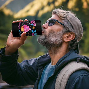 100th Day of School Girl 4 in 1 Can Cooler Tumbler 67 33 100 Days Sprinkled With Fun Cupcake Six Seven Meme TS10 Print Your Wear