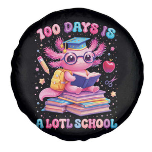 Axolotl 100 Days Of School Spare Tire Cover 100 Days Is Alotl School TS10 Print Your Wear