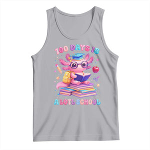 Axolotl 100 Days Of School Tank Top 100 Days Is Alotl School TS10 Athletic Heather Print Your Wear