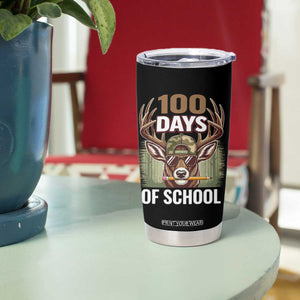 Deer 100 Days Of School Tumbler Cup Camo Bucked 100 Days Smarter TS10 Print Your Wear