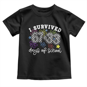 I Survived 67 33 100 Days of School Toddler T Shirt Funny 100th Day of School Flowers TS10 Black Print Your Wear