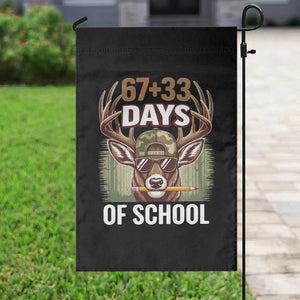100 Days Of School Garden Flag Funny 67 Six Seven Meme Deer School TS10 Print Your Wear