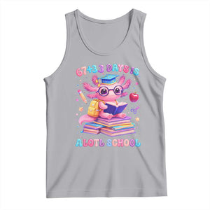 Axolotl 100 Days Of School Tank Top 100 Days Is Alotl School 67 33 Six Seven Meme TS10 Athletic Heather Print Your Wear